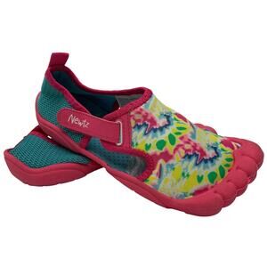 Newtz Little Girls Sz 13 Pink Tie Dye Barefoot Water Shoes Beach Swim Sandals